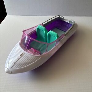 Barbie Boat Speedboat White Purple Pink Toy Doll Accessories FBD82 FXN65